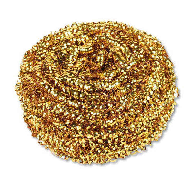 Kitchen Dish Washing Brass Spiral Scourer 13G