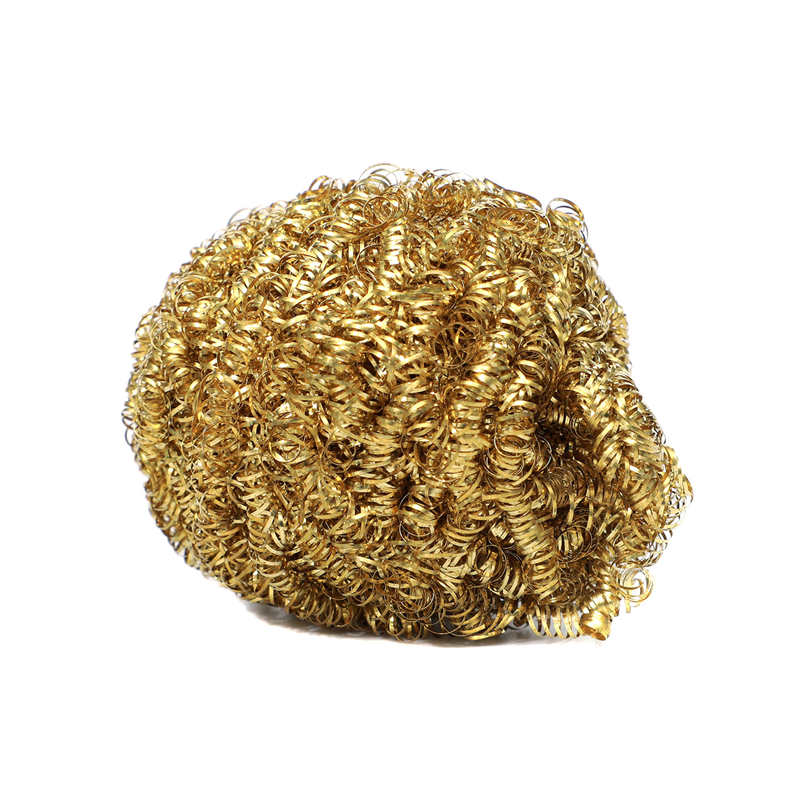 Kitchen Dish Washing Brass Spiral Scourer 13G