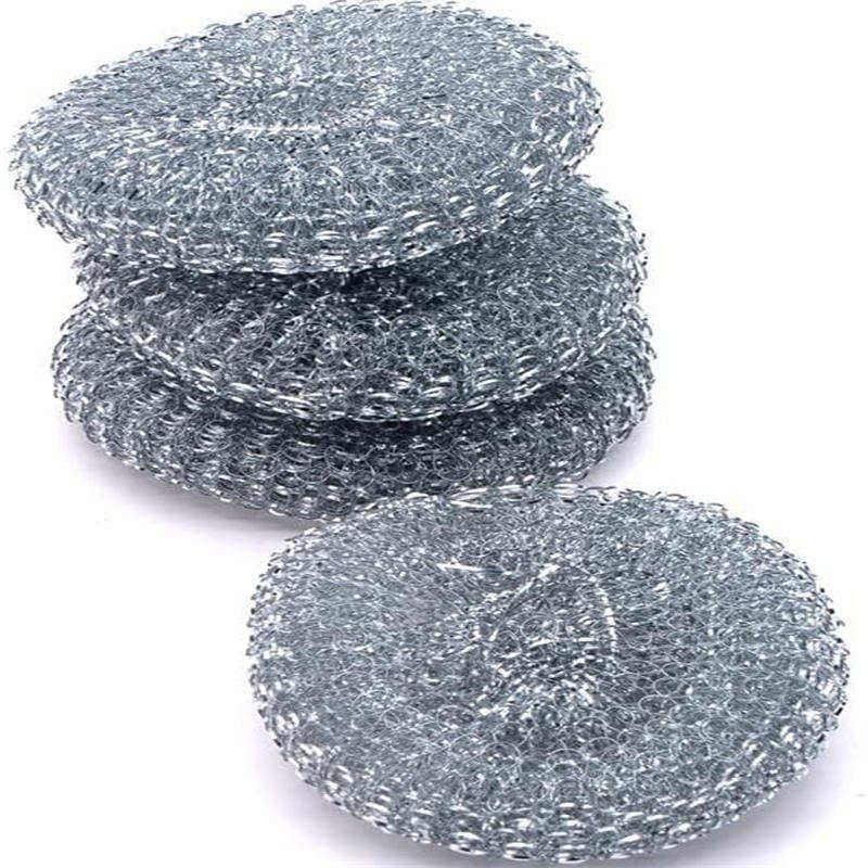 Dish Washing Galvanized Steel Scourer 25G