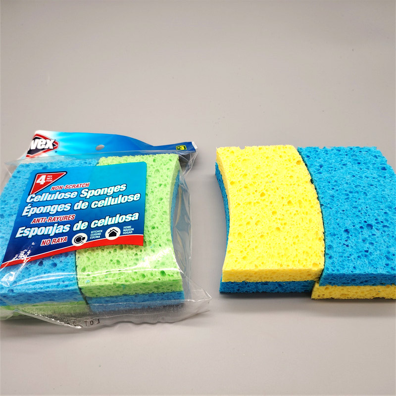 Moon Shape Cellulose Scrub Sponge