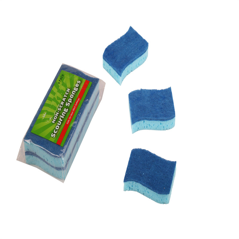 Multicolored Kitchen Cleaning Sponge Scrubbers